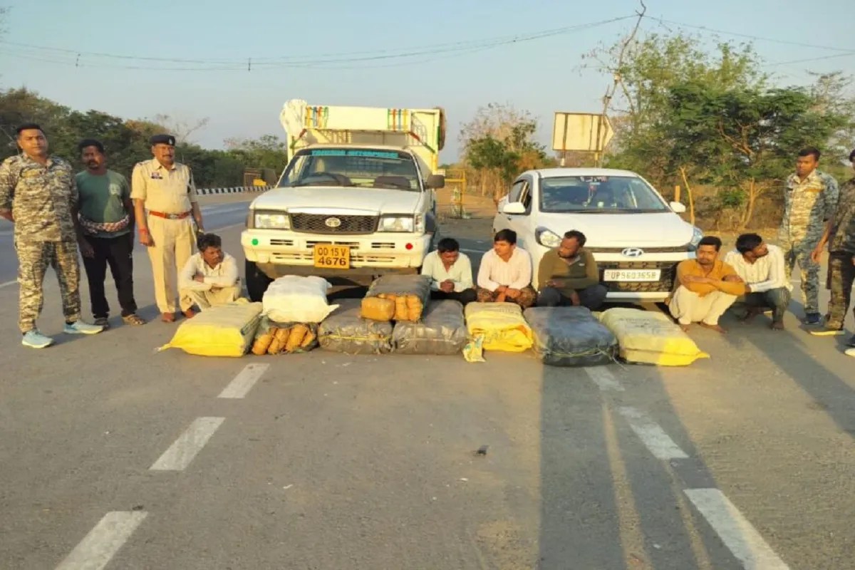 CG Crime: तरबूज की आड़ में तस्करी का भंडाफोड़, सवा करोड़ की गांजा के साथ 6 गिरफ्तार