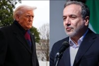 Donald Trump and Abbas Araghchi