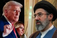 Donald Trump and Mojtaba Khamenei