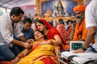 Udaipur Woman Dies of Silent Heart Attack During Shiv Mahapuran Katha in Bhilwara Panic at Venue