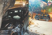 Jaipur MLA Harish Choudhary daughter Aastha car crashes into pole and tree near Assembly gate