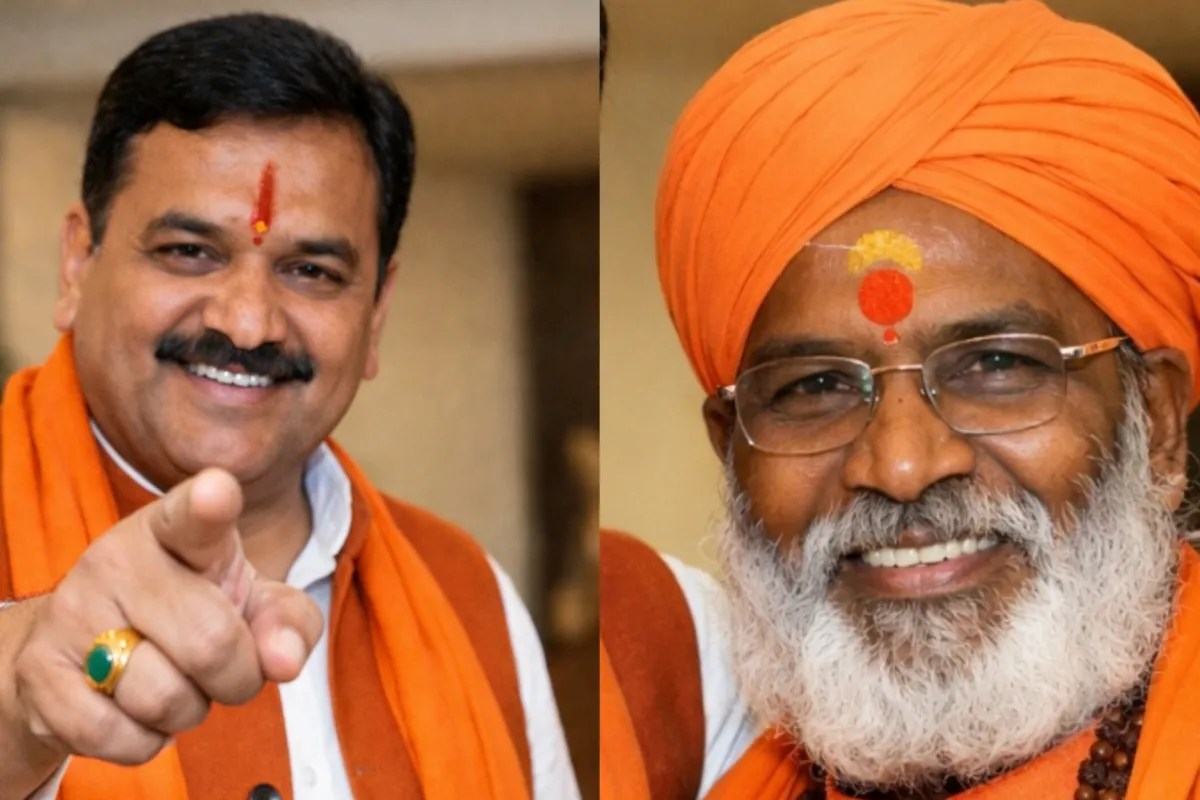 एमएलसी देवेंद्र प्रताप सिंह और सांसद साक्षी महाराज, फोटो सोर्स- ChatGPT