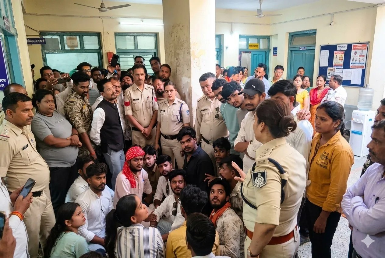 Protest over problems at Venkat Library