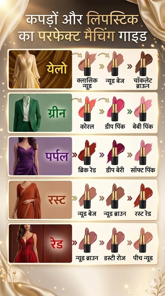 Matching lipstick for outfits