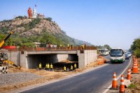 Abu Road NH27 bridge, Rajasthan highway black spot, NHAI box culvert project, Abu Road Hanuman temple bridge, Sirohi highway news Rajasthan, NH27 road safety project, Rajasthan highway development, Abu Road traffic safety, Rajasthan infrastructure update, NH27 culvert bridge Rajasthan, Sirohi district road project, Rajasthan road accident prevention, highway crossing safety Rajasthan, Abu Road local news update, Rajasthan NHAI project