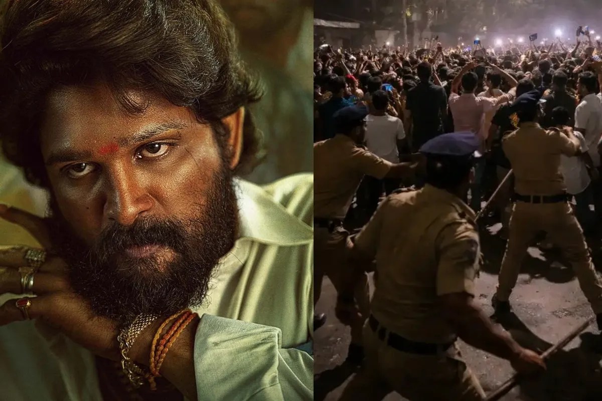 Allu Arjun Fans Crowd Hyderabad