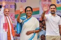 Amit Shah, Mamata Banerjee and Rahul Gandhi