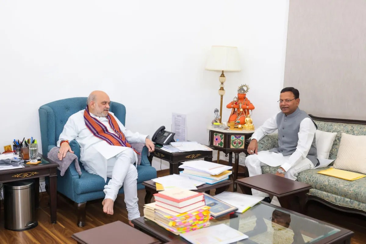 अमित शाह संग यूपी बीजेपी बैठक, मंत्रिमंडल विस्तार और संगठन बदलाव पर मंथन तेज (फोटो सोर्स : भाषा WhatsApp News Group)