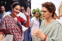 BJP leader Chitra Wagh and Priyanka Gandhi