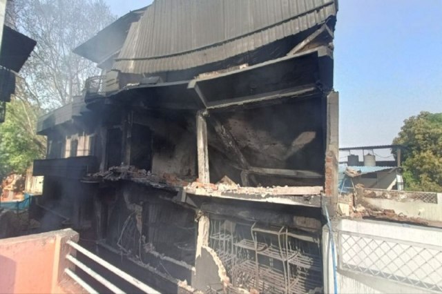 Huge fire in Ambikapur