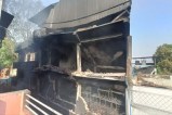 Building collapsed in fire