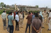 Encroachment on pond