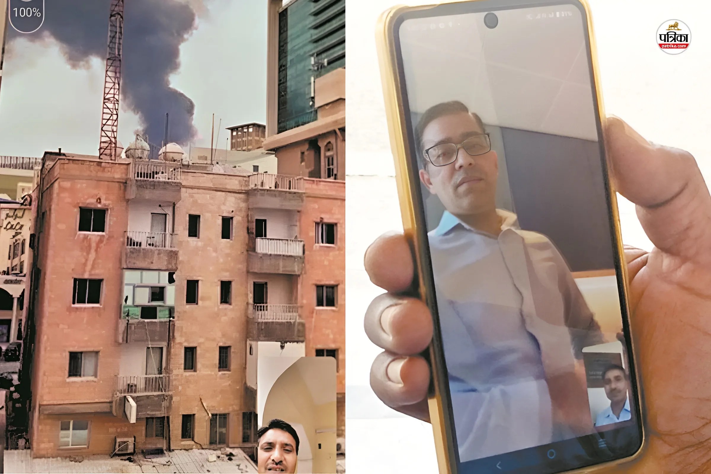 कुवैत में फंसे परिजनों ने वीडियो कॉल पर बताई पीड़ा, पत्रिका फोटो