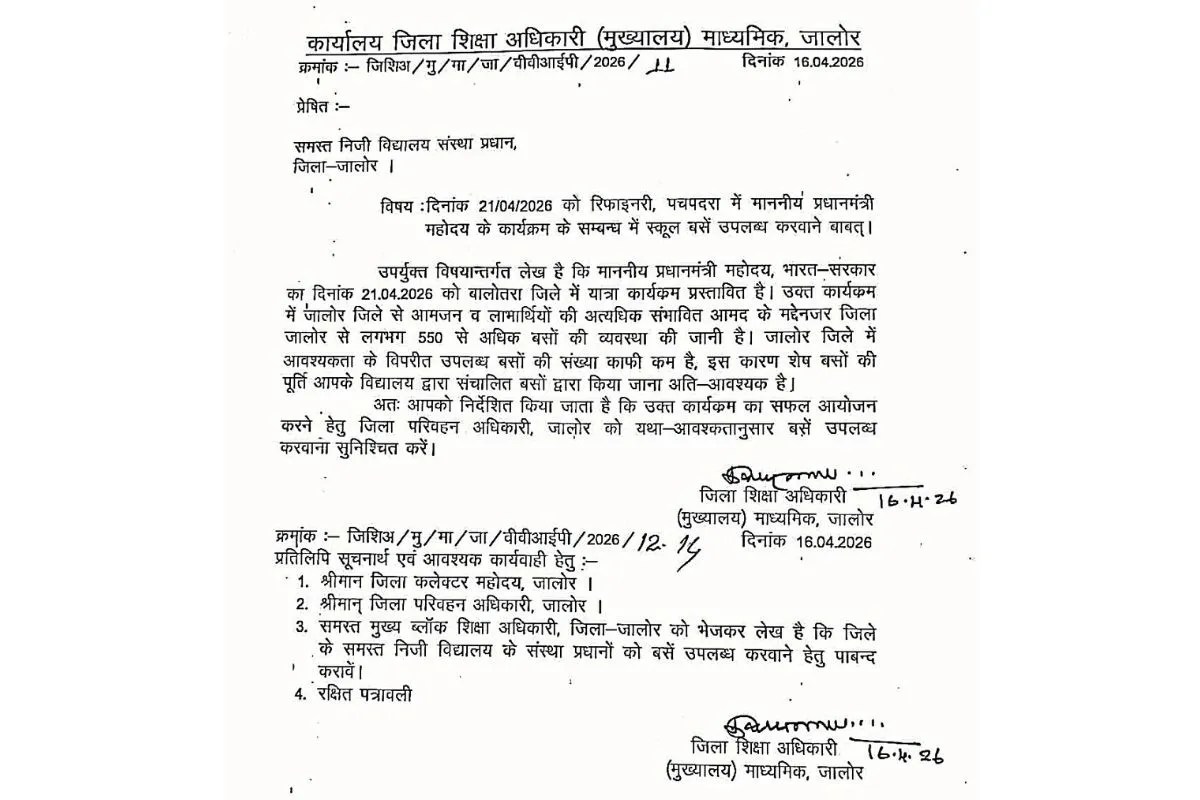 
स्कूल बसें उपलब्ध करवाने के आदेश 