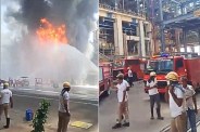 Refinery Fire Rescue Operation