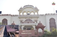 खातीपुरा टर्मिनल स्टेशन, इनसेट में स्टेशन पर चल रहे कार्य, पत्रिका फोटो