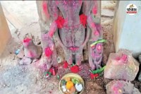 बम्हनी माता मंदिर में तोड़फोड़ (फोटो सोर्स- पत्रिका)