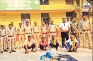 हिरण का शिकार कर मांस पकाते 5 गिरफ्तार (फोटो सोर्स- पत्रिका)