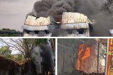Huge fire in Mukesh patakha-plastic shop