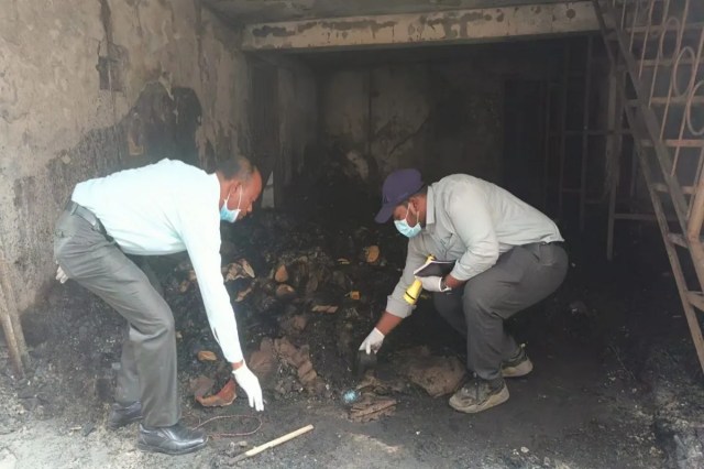 Huge fire investigation