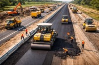 Four-lane Road Construction