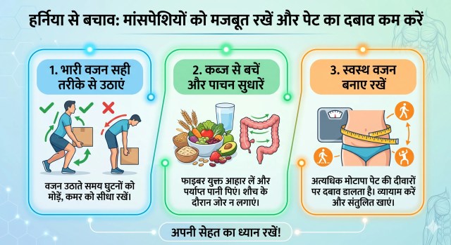 Hernia symptoms in Hindi