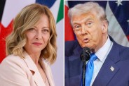 Giorgia Meloni and donald trump