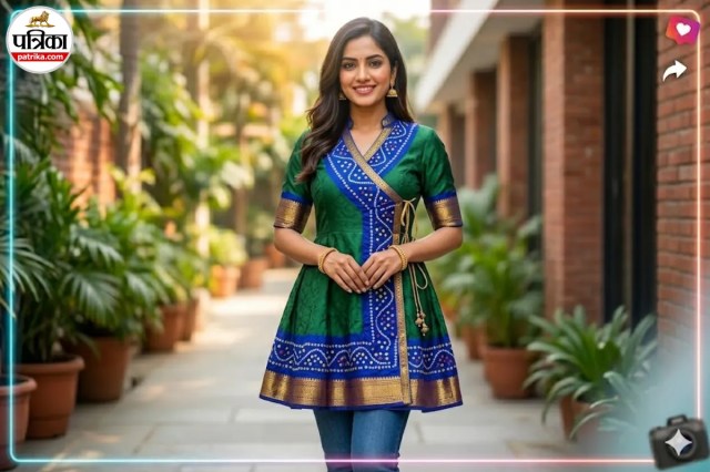 Angrakha Style Kurti