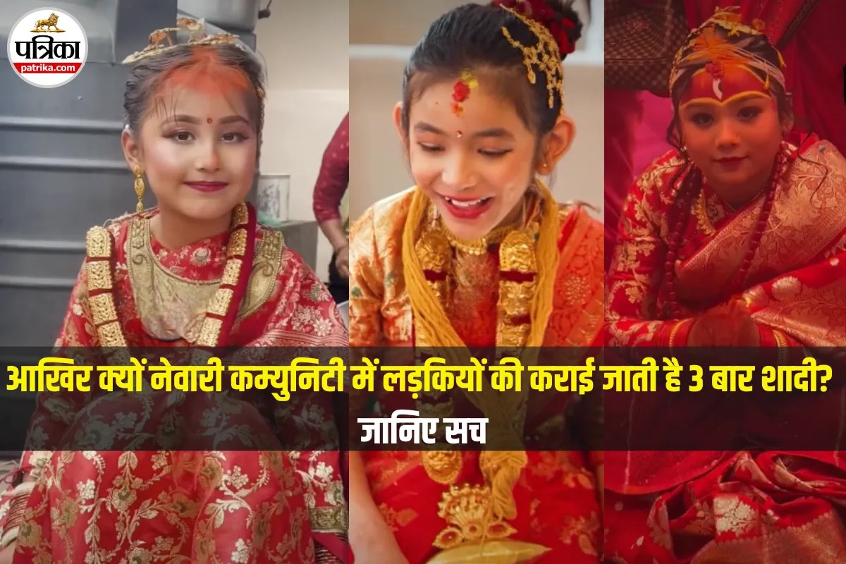 Newari Girl 3 Marriages Ritual