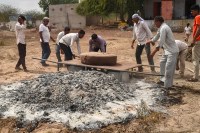 ​​​​​Hanuman Jayanti, Hanuman Jayanti Special News, ​​​​​Hanuman Jayanti churma, Hanuman Jayanti Pokaran, Pokaran festival Rajasthan, Ekal Rot prasad, Hanuman temple celebration India, Rajasthan religious event, Pokaran Hanuman procession, traditional prasad churma, desert festival Rajasthan, Hanuman bhakti event, Indian temple rituals, religious procession Rajasthan, cultural event Pokaran, Hindu festival Rajasthan, Hanuman Janmotsav India, spiritual events Rajasthan