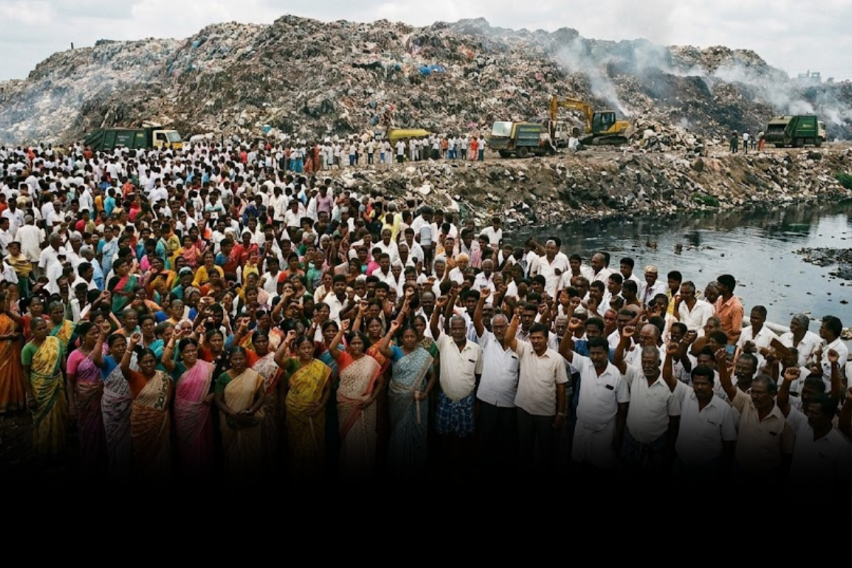 कचरे की समस्या से परेशान किसान