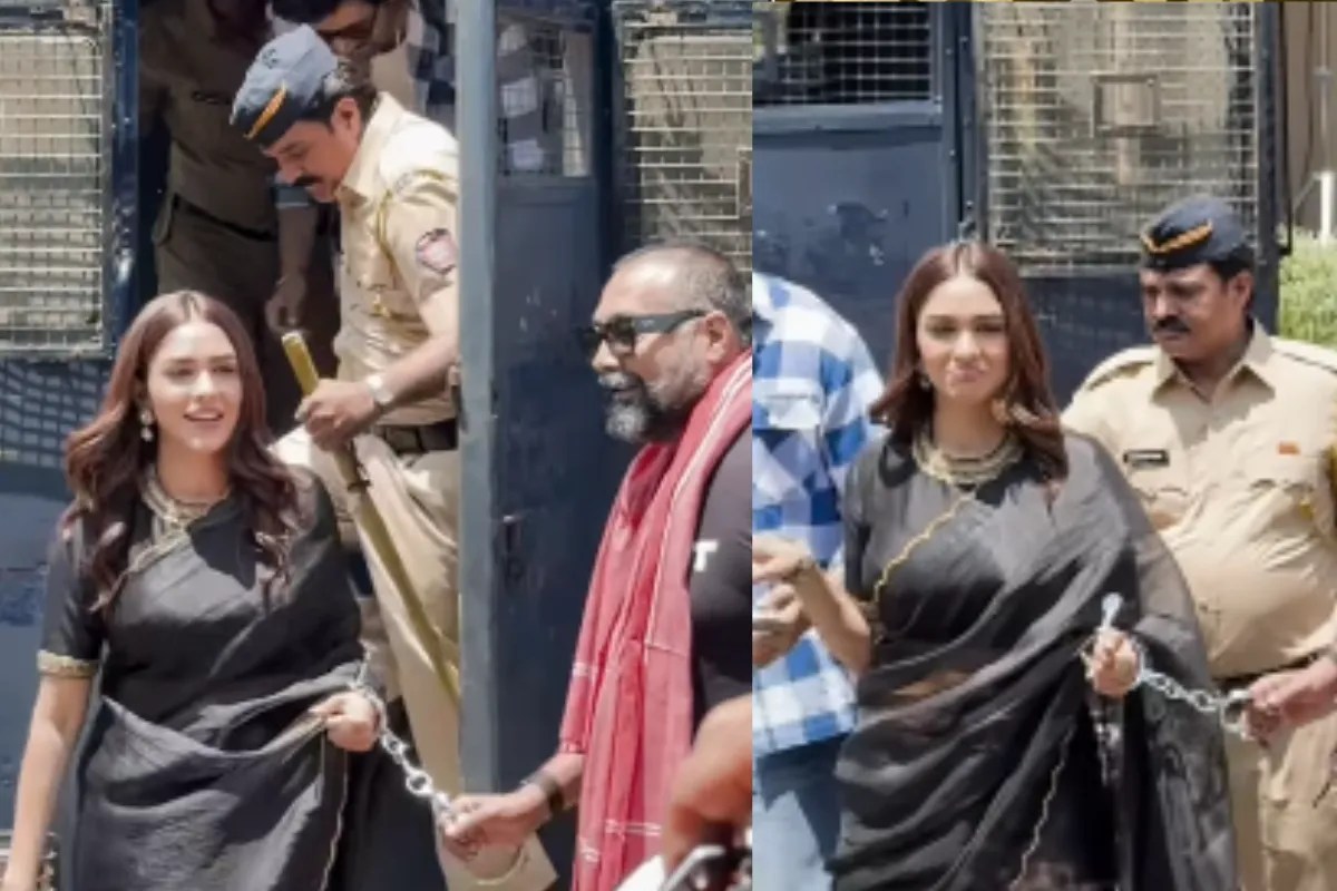 Mrunal Thakur Handcuff Dacoit Trailer Launch