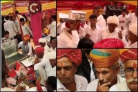 नागौर में चार भाई मायरा भरते हुए, चारों किसान परिवार से