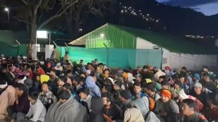 Nepalese are missing from the Army's porter recruitment, and a crowd of youth from UP and Bihar is gathering