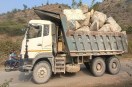 Over load Dumper on raod