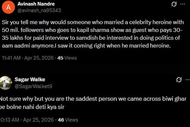 Prakash Raj Takes Dig At Raghav Chadha