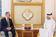 Qatar PM Sheikh Mohammed and British PM Keir Starmer