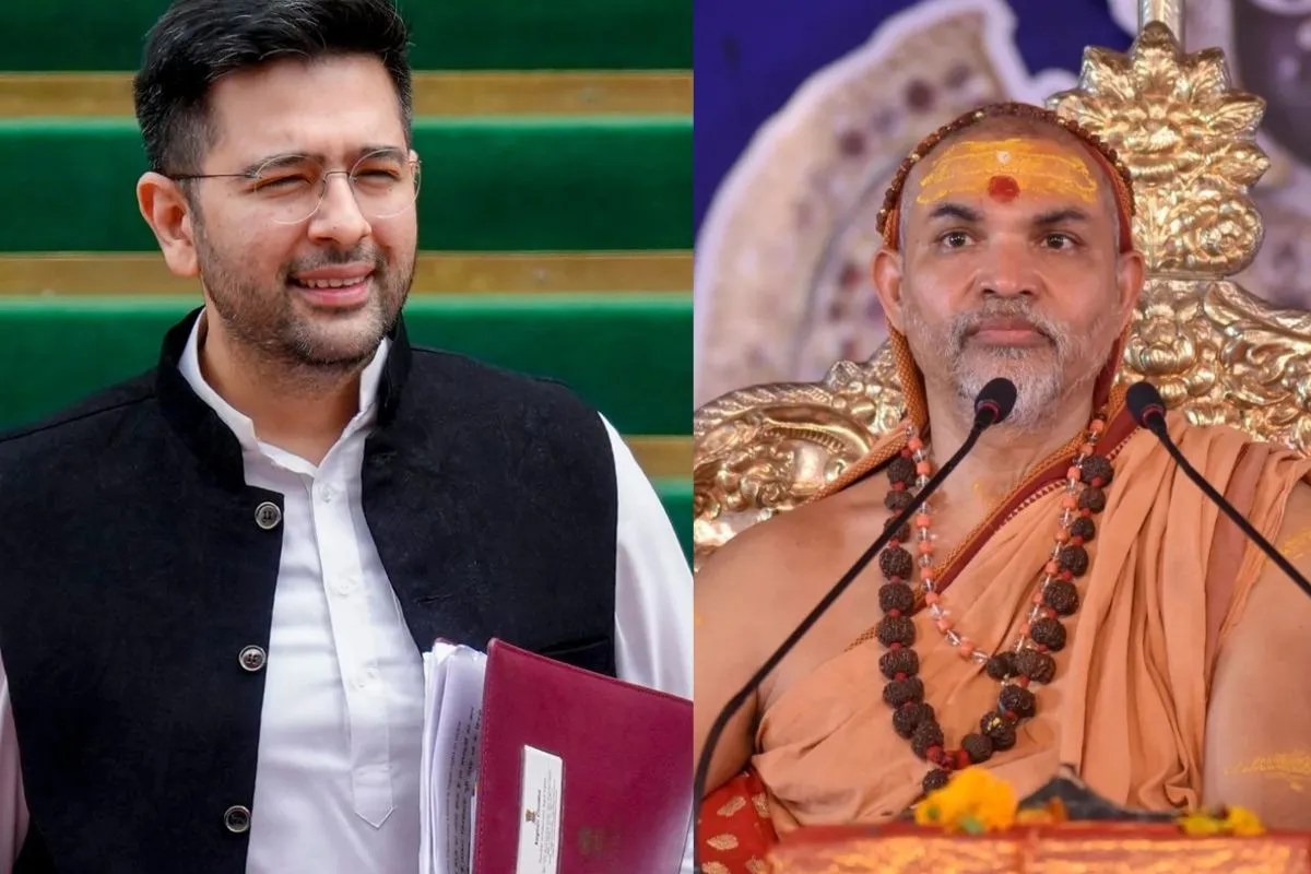 राघव चड्ढा को हटाने पर शंकराचार्य का तीखा रिएक्शन