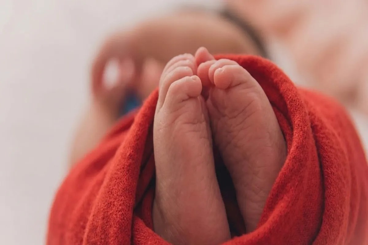 half developed fetus growing in newborn stomach even doctors stunned jaunpur