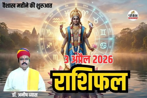 Aaj Ka Rashifal 3 April 2026