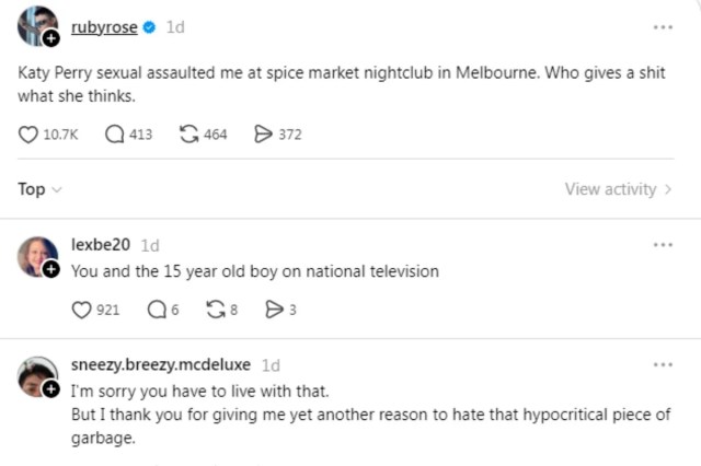 Ruby Rose Allegations Against Katy Perry