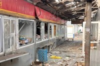 Russian drone strike on Ukraine