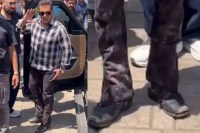 Salman Khan phate joote Balenciaga cowboy boots it cost 1.20 to 1.50 lakh