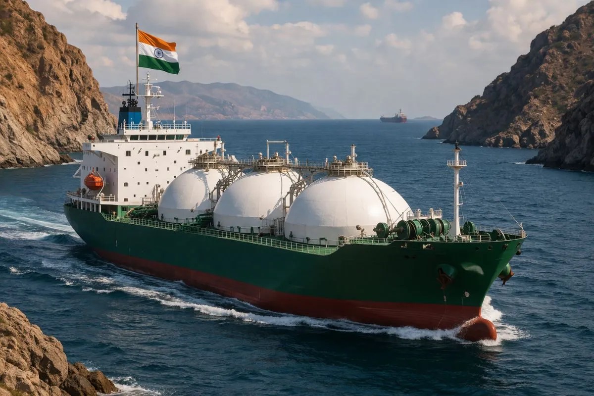 Ship green Asha Crosses Strait of Hormuz