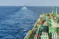 Ships in Strait of Hormuz