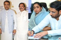 Sunetra pawar Praful Patel Sunil Tatkare