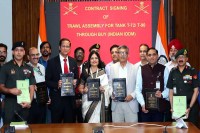 MoD signs Rs 975 crore contracts for TRAWL Assembly for T-72 and T-90 tanks.