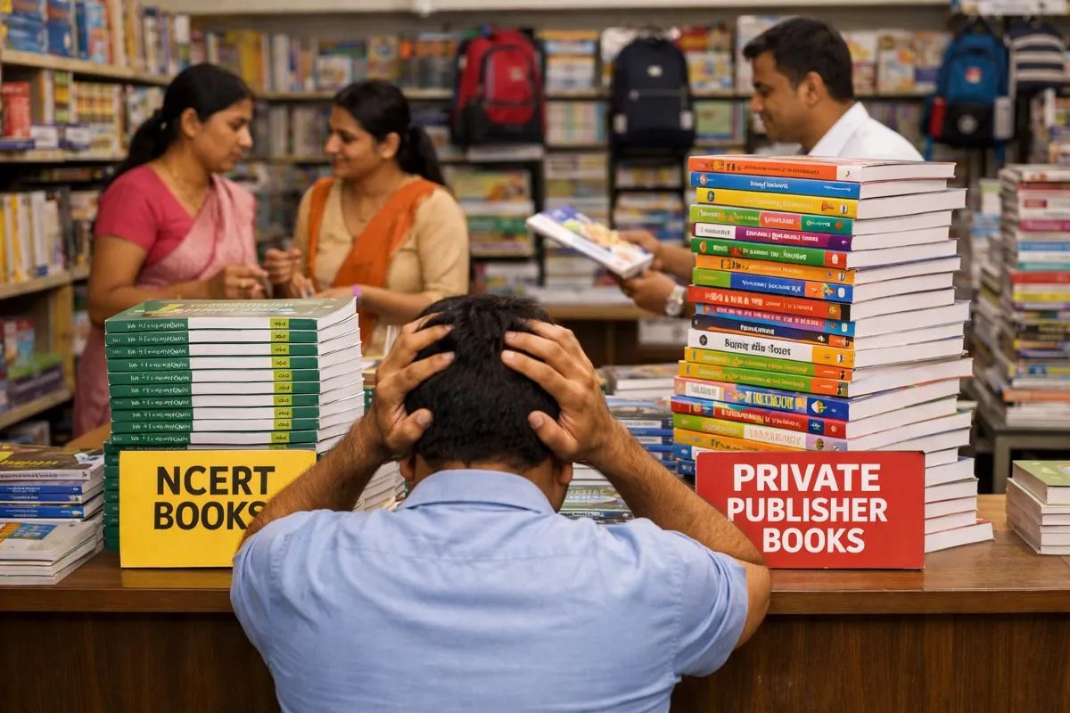 Out of sixteen books, only three are from NCERT and thirteen are from private publications.