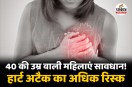Woman Heart Attack Risk at 40 age, early menopause, Woman Heart Attack Risk Reason,