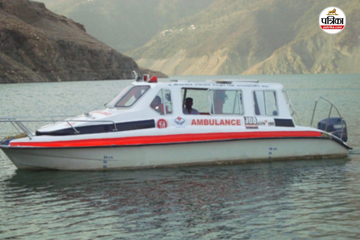 Water Ambulance Service: 32 गांवों के लिए जीवनरेखा बनी वाटर एंबुलेंस, अब समय पर मिलेगी इलाज की सुविधा(photo-patrika)